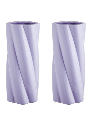 Butlers Vase TWIST 2er-Set in Violett