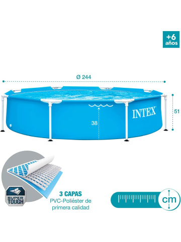 Intex Frame Pool (244x51cm) in blau