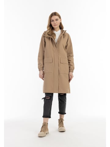 DreiMaster Damen Leichter Baumwollparka in Dunkelbeige