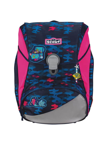 Scout Alpha DIN - Schulranzen Set 4 tlg. (Water Lily) in Magic Sea
