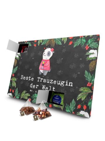 Mr. & Mrs. Panda Adventskalender Panda Beste Trauzeugin der Welt... in Kreidetafel