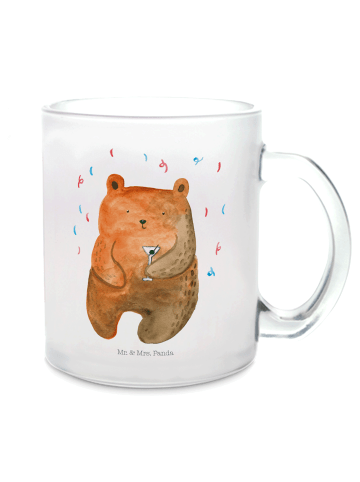 Mr. & Mrs. Panda Tasse Bär Party ohne Spruch in Transparent