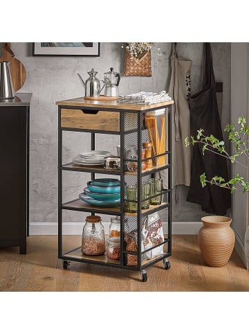 SoBuy Servierwagen in Natur - (B)50 x (H)87 x (T)37cm