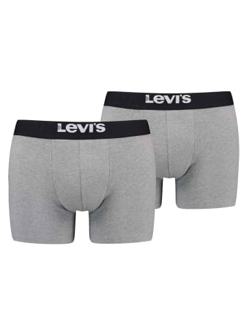 Levi´s Boxershort 2er Pack in Grau Melange