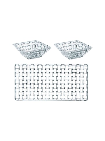 Nachtmann 3er Set Servierplatten Bossa Nova transparent in transparent
