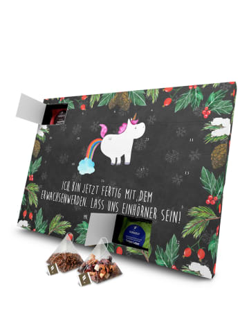 Mr. & Mrs. Panda Tee Adventskalender Einhorn Pupsen mit Spruch in Kreidetafel
