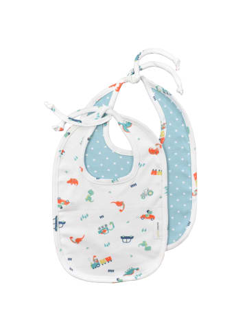 SlumberOrganix Bio Lätzchen 2er-Pack in Blau