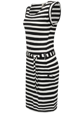 ragwear Sommerkleid Tagg Stripes in Black