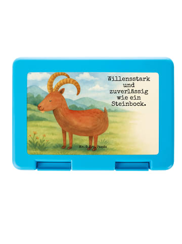 Mr. & Mrs. Panda Bento Box Sternzeichen Steinbock Design mit Spruch in Weiß