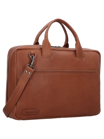 Plevier Structure Lloyd Aktentasche Leder 43 cm Laptopfach cognac