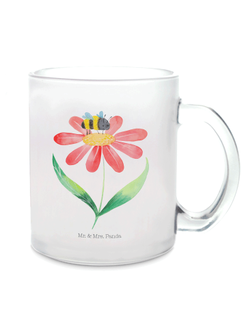 Mr. & Mrs. Panda Glas Hummel Blume ohne Spruch in Transparent
