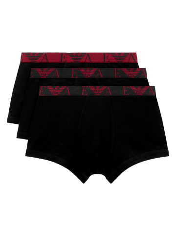 Emporio Armani 3er Pack Trunk in Schwarz
