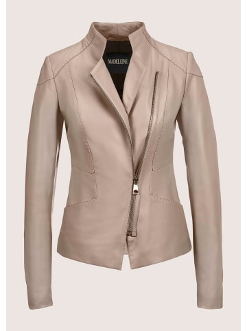 MADELEINE Lederjacke aus Lammnappa in cappuccino