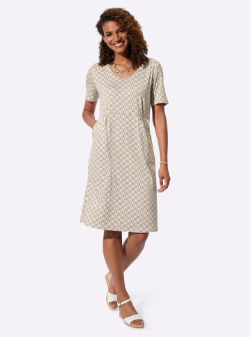 WITT WEIDEN Jersey-Kleid in sand-dunkeltaupe-bedruckt