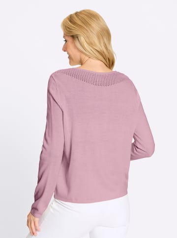 Sieh an! Langarm-Pullover in rosé