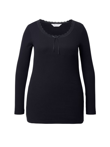 MIAMODA Longsleeve in schwarz