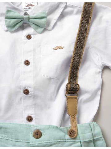 Little Gent 4tlg Set Frühling, Sommer in weiß mint
