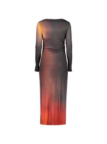 Schwarz Polyester Damen Kleid