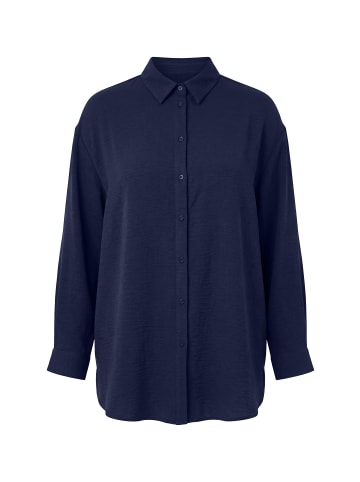 Studio Untold Hemdbluse in dunkelblau