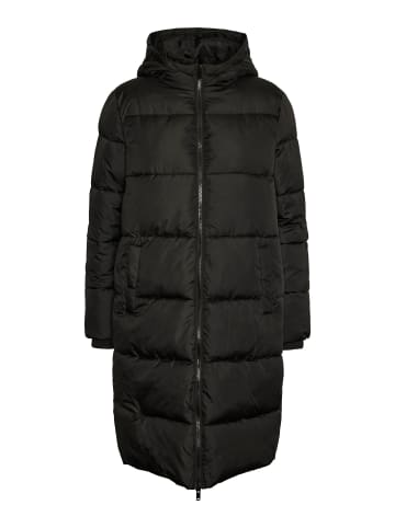 Pieces Wattierte Jacke in Black