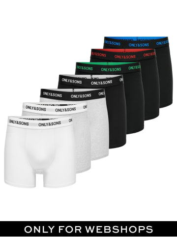 ONLY & SONS 7er-pack Shorts in Black