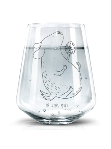 Mr. & Mrs. Panda Trinkglas Hund Keks ohne Spruch in Transparent