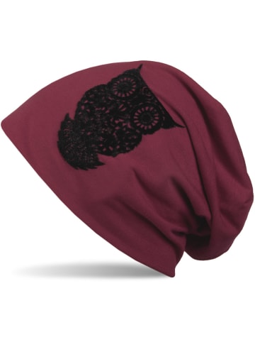 styleBREAKER Beanie Mütze in Bordeaux-Rot