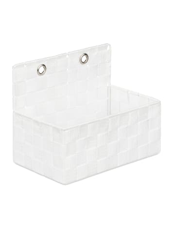 relaxdays 2 x Aufbewahrungskorb in Weiß - (B)25x (H)20 x (T)15 cm