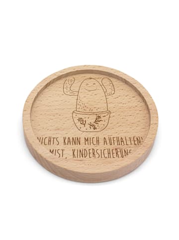 Mr. & Mrs. Panda Glasuntersetzer Kaktus Happy mit Spruch in Transparent