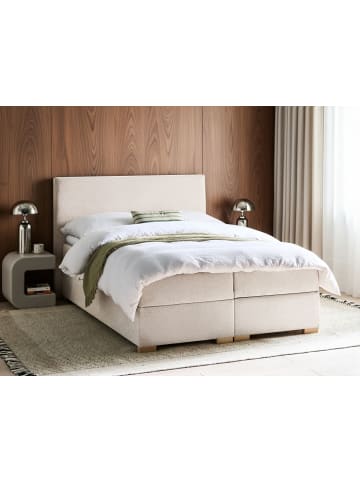 Beliani Boxspring Bett MAJOR in Beige - (W) 151 x (H) 109 x (L) 212 cm