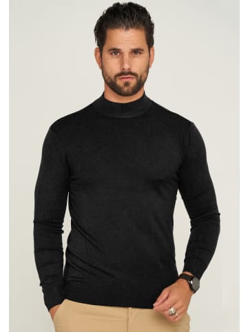 behype Strickpullover - BHFLORO in Schwarz