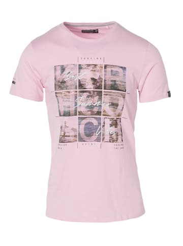 KOROSHI Kurzarm T-Shirt in ROSA PASTELL / PASTELLROSA