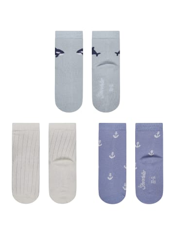 Sterntaler Socken 3er-Pack Wal in bleu
