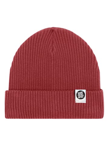 wat? Apparel Beanie Basic Fisherman Beanie in Red Earth