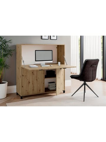byLiving Sekretär MONTANA in Artisan Eiche (Eiche-Optik) - B 120, H 127, T 40 cm