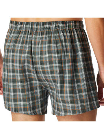 Schiesser Web-Boxershorts 2er Pack in Blau/Grün