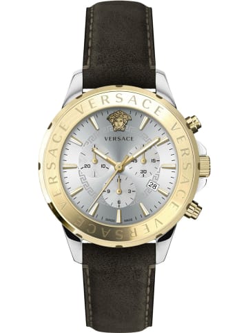Versace Quarzuhr für Herren in braun