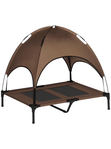 Pawhut Hundeliege Outdoor mit Dach L122 x B92 x H108 cm