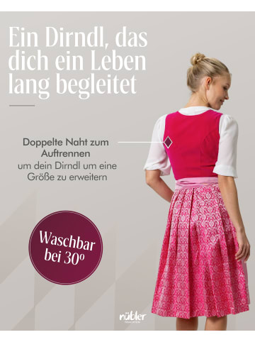 Nübler Midi Dirndl Karla in Pink