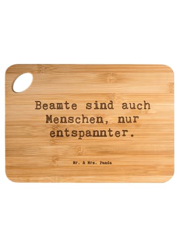 Mr. & Mrs. Panda schneidbrett Spruch Beamtin Entspannt mit Spruch in Braun