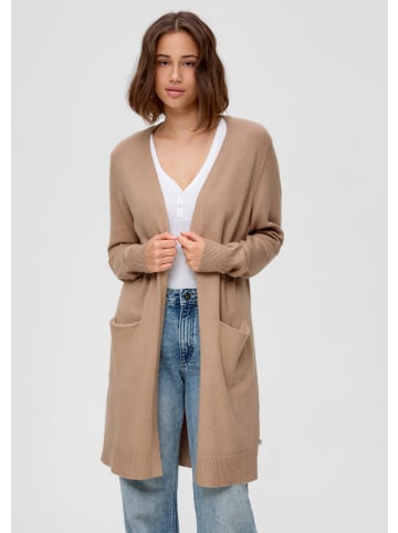 QS Strickjacke in 82W0_sandfarben