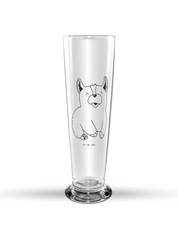 Mr. & Mrs. Panda Weizenglas Corgie ohne Spruch in Transparent
