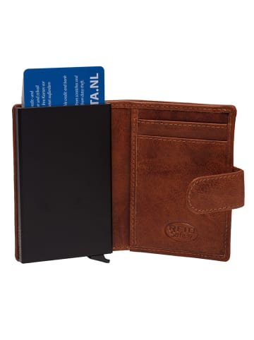 The Chesterfield Brand Prague Kreditkartenetui RFID Schutz Leder 7 cm in cognac