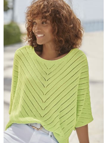 LASCANA Ajourpullover in limone