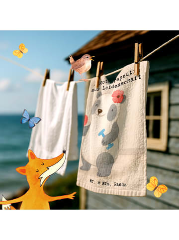 Mr. & Mrs. Panda Gästehandtuch Ergotherapeutin Leidenschaft Desi... in Weiß