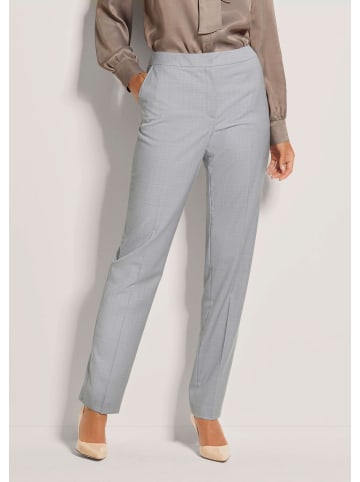 MADELEINE Bügelfalten-Hose in steingrau / melange