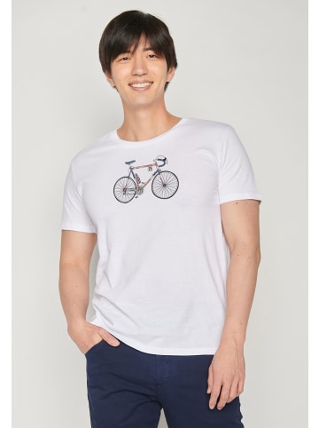 GreenBomb T-Shirt Bike Mikkel in Weiß