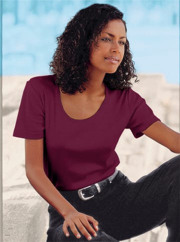 WITT WEIDEN Rundhalsshirt in bordeaux