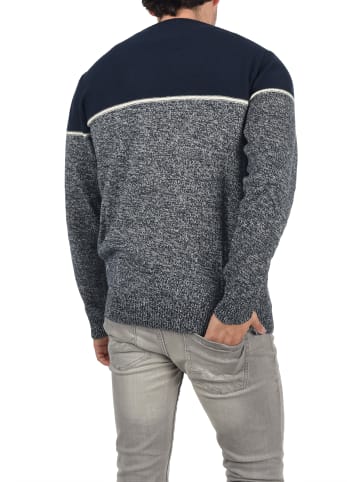INDICODE Strickpullover IDLynn 35418MM Strickpulli aus Feinstrick in dunkelblau