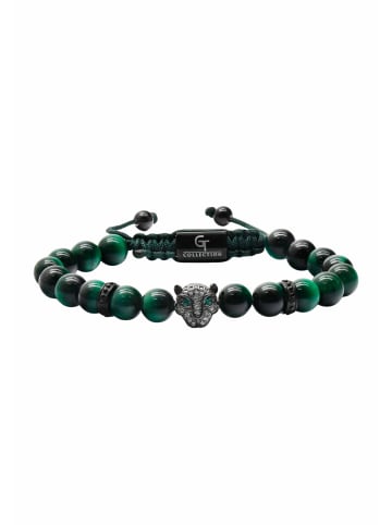 GT COLLECTION Armband Leopard Head in green